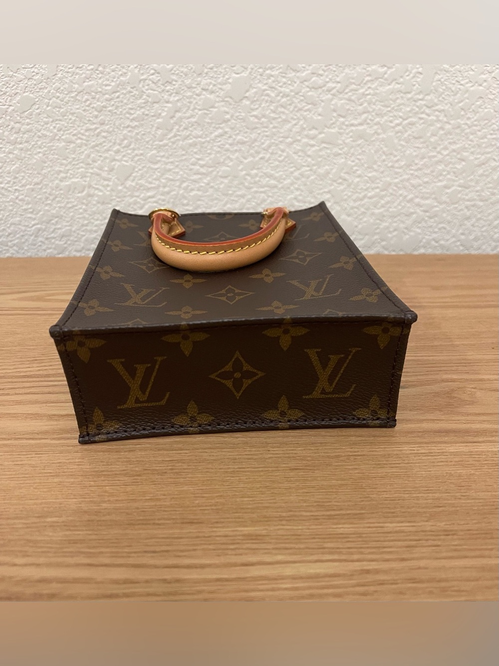 LOUIS VUITTON Petit Sac Plat Crossbody Monogram Canvas Bag Like New - Picture 12 of 14